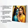 Divine Love – Radha Krishna Canvas Wall Art Stretched Frame Painitng