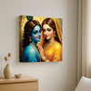Divine Love – Radha Krishna Canvas Wall Art Stretched Frame Painitng