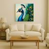 Majestic Beauty – Peacock Canvas Wall Art Stretched Frame Painting