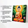 Illuminated Stillness — Where Flame Meets Serenity Canvas Wall Art Stretched Frame Painting