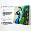 Majestic Beauty – Peacock Canvas Wall Art Stretched Frame Painting