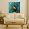 Royal Peacock – Symbol of Beauty & Grace Canvas Wall Art Stretched Frame Painting