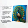 Royal Peacock – Symbol of Beauty & Grace Canvas Wall Art Stretched Frame Painting