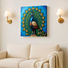 Royal Peacock – Symbol of Beauty & Grace Canvas Wall Art Stretched Frame Painting
