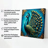 Vibrant Peacock Wall Décor for Modern Homes Canvas Wall Art Stretched Frame Painting