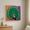 Nature’s Royal Beauty – Peacock Painting Canvas Wall Art Stretched Frame Painting
