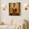 Flame of Wisdom in Quiet Reflection Canvas Wall Art Stretched Frame Painting