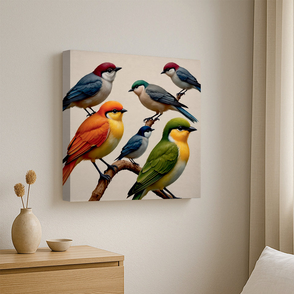 Nature’s melody on canvas Wall Art Stretched Frame Painting