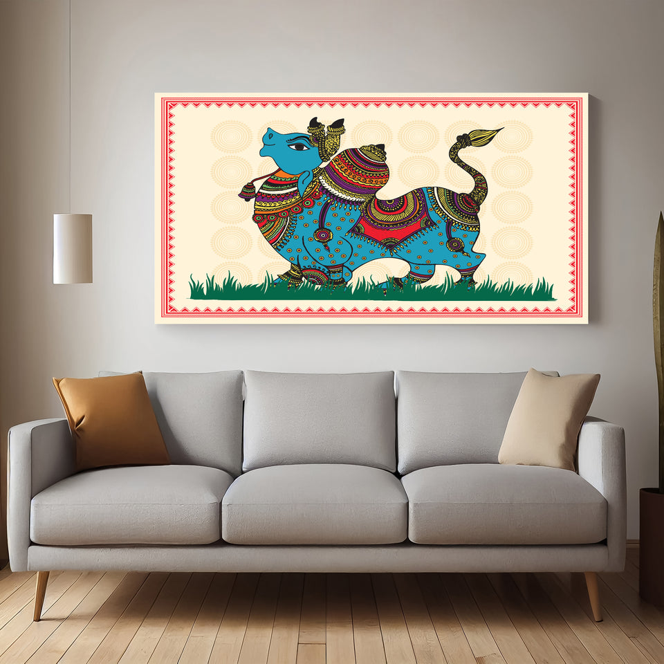 Classic Nandi Premium Canvas Wall Painting