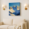 Serenity in the Peaks – Premium Mountain Canvas Wall Art Stretched Frame Painting