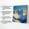 Serenity in the Peaks – Premium Mountain Canvas Wall Art Stretched Frame Painting
