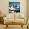 Serenity in the Peaks – Premium Mountain Canvas Wall Art Stretched Frame Painting