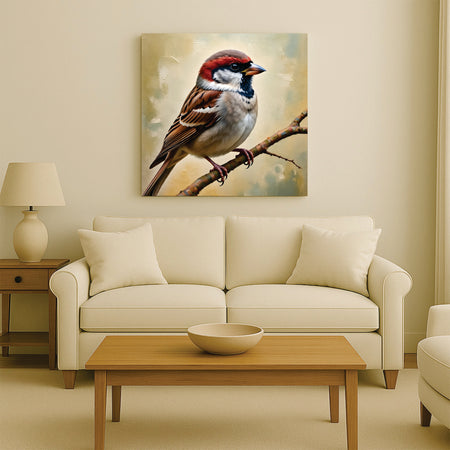 Freedom in Flight – Elegant Birds Canvas Wall Art Stretched Frame Painting