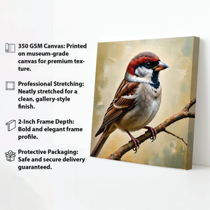 Freedom in Flight – Elegant Birds Canvas Wall Art Stretched Frame Painting