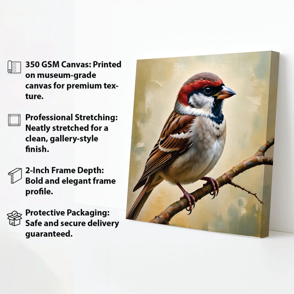 Freedom in Flight – Elegant Birds Canvas Wall Art Stretched Frame Painting