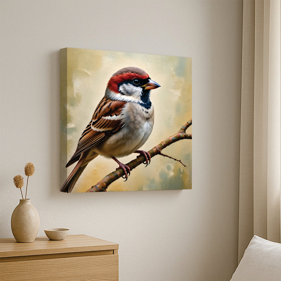 Freedom in Flight – Elegant Birds Canvas Wall Art Stretched Frame Painting