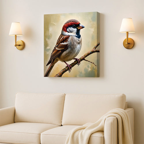 Freedom in Flight – Elegant Birds Canvas Wall Art Stretched Frame Painting
