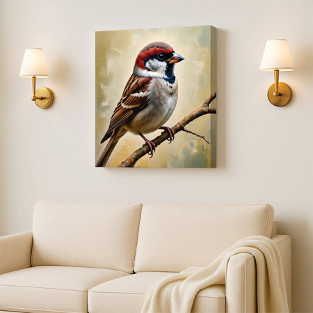 Freedom in Flight – Elegant Birds Canvas Wall Art Stretched Frame Painting