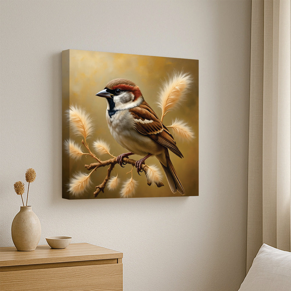 Colorful Birds on Canvas – Bring Nature Indoors Canvas Wall Art Stretched Frame Painting