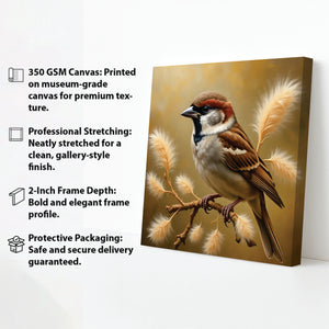 Colorful Birds on Canvas – Bring Nature Indoors Canvas Wall Art Stretched Frame Painting