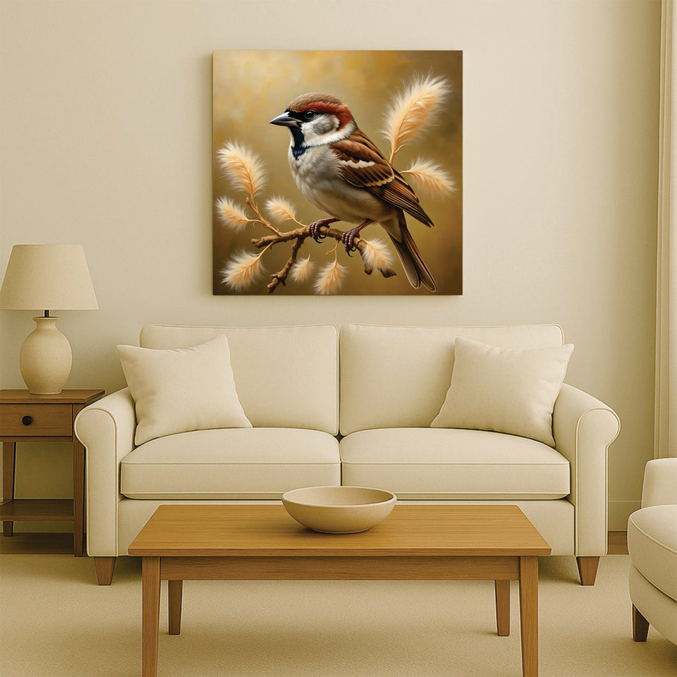 Colorful Birds on Canvas – Bring Nature Indoors Canvas Wall Art Stretched Frame Painting