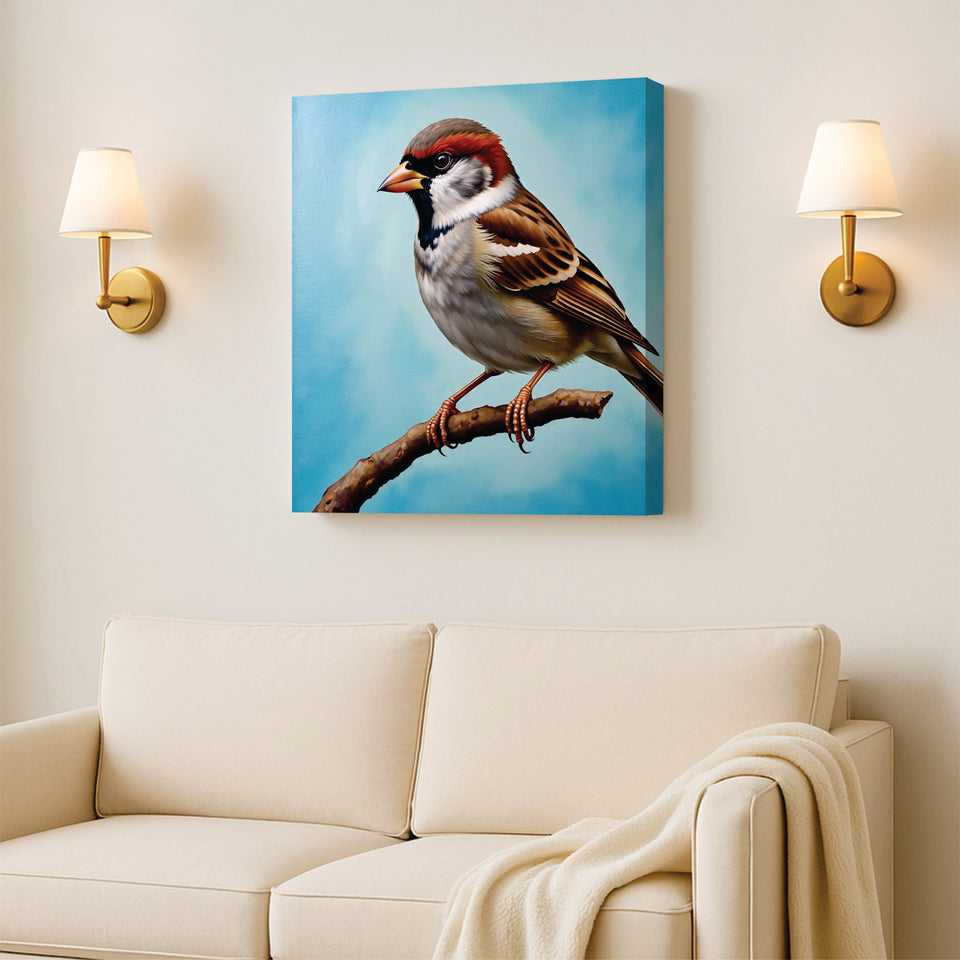 Harmony in the Sky – Beautiful Birds Canvas Wall Art Stretched Frame Painting