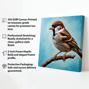 Harmony in the Sky – Beautiful Birds Canvas Wall Art Stretched Frame Painting