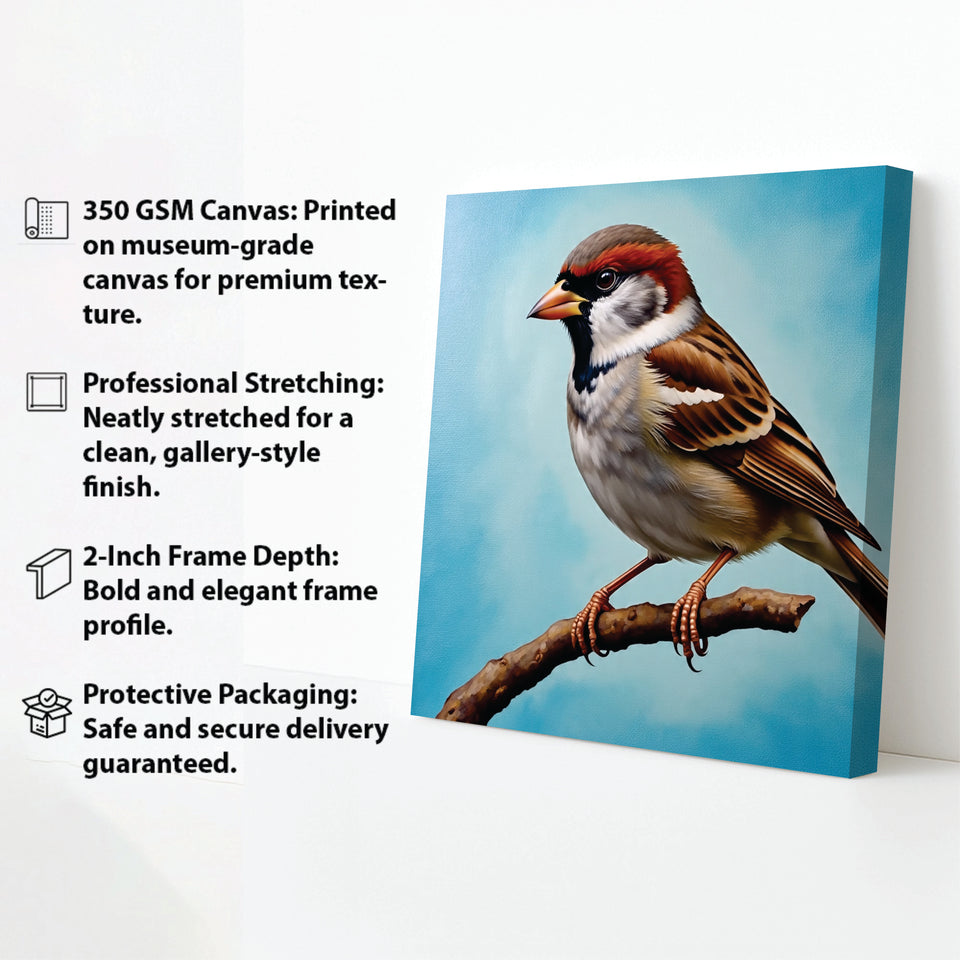 Harmony in the Sky – Beautiful Birds Canvas Wall Art Stretched Frame Painting