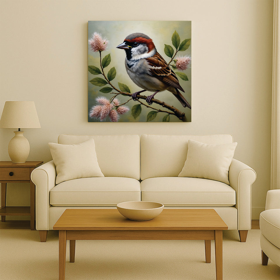 Wings of Joy – Premium Bird Canvas Wall Art Stretched Frame Painting