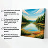 Breathtaking Nature Canvas Stretched Frame – Beauty of Green & Blue