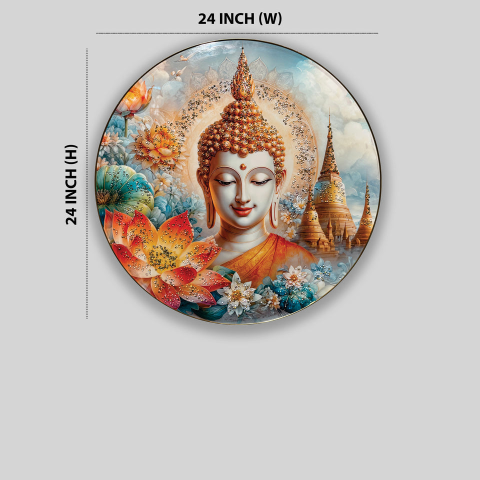 Buddha Crystal Wall Art Painting