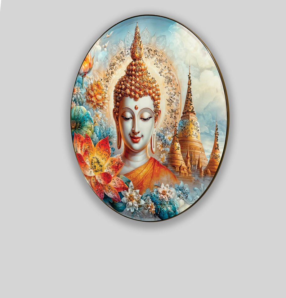 Buddha Crystal Wall Art Painting