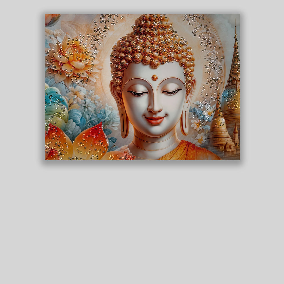 Buddha Crystal Wall Art Painting