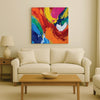 Modern Living – Abstract Canvas Wall Art Stretched Frame Painting