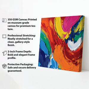 Modern Living – Abstract Canvas Wall Art Stretched Frame Painting