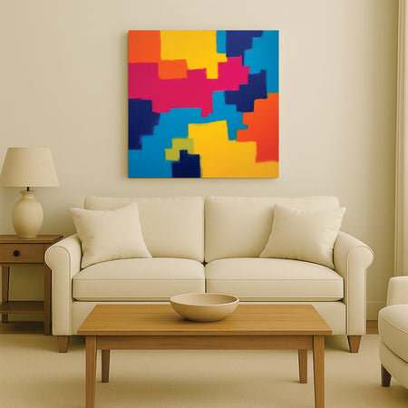 Contemporary Abstract Canvas Stretched Frame – Add Drama to Your Walls