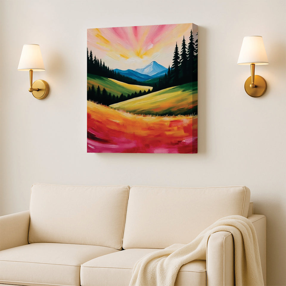 Abstract Flow – Add Energy & Depth to Your Wall Stretched Frame Painting