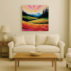 Abstract Flow – Add Energy & Depth to Your Wall Stretched Frame Painting
