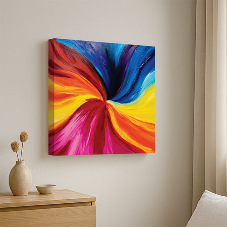 Abstract Symphony – Colors that Speak Canvas Wall Art Stretched Frame Painting