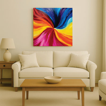 Abstract Symphony – Colors that Speak Canvas Wall Art Stretched Frame Painting