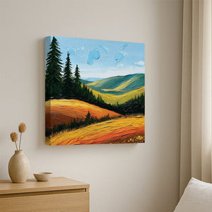 Himalayan Escape Canvas Stretched Frame Painting – Nature Lovers’ Wall Décor