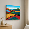 Geometric Nature-Inspired Canvas Stretched Frame – Modern Wall Art for Home & Office
