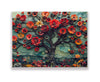 3D Flower Crystal wall Art