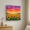 Sunset Bloom Studio Canvas Wall art Stretched Frame painting