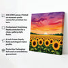Sunset Bloom Studio Canvas Wall art Stretched Frame painting