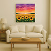 Sunset Bloom Studio Canvas Wall art Stretched Frame painting