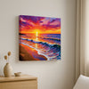 Sun & Serenity Canvas Wall Art Stretched Frame Painting