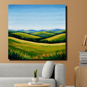 The hills are alive with endless beauty Canvas Wall Art Stretched Frame Painting
