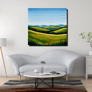 The hills are alive with endless beauty Canvas Wall Art Stretched Frame Painting