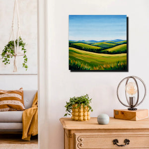 The hills are alive with endless beauty Canvas Wall Art Stretched Frame Painting